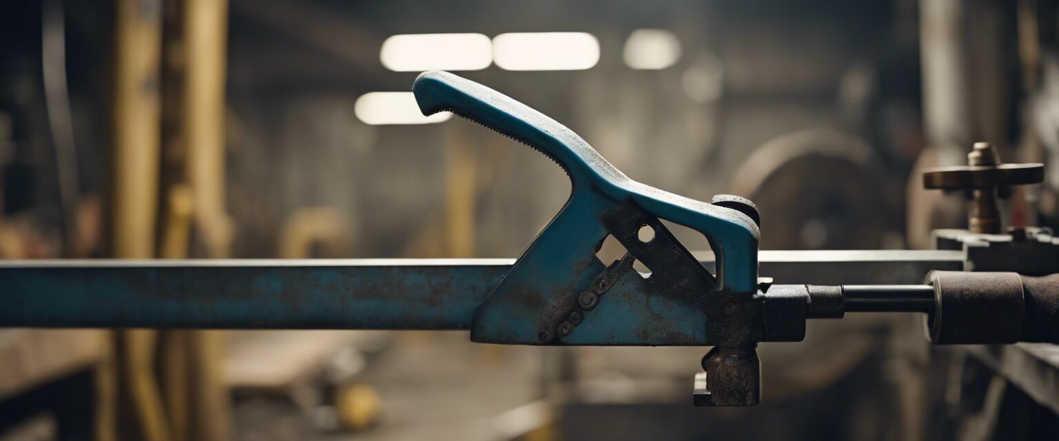 Hacksaw in use